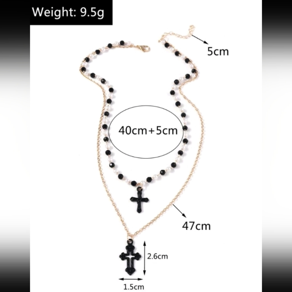 HOLY CROSS/ ROSARY/ NECKLACE NEW - Picture 4 of 6